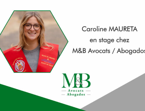 M&B Avocats / M&B Abogados vous présente Caroline Maureta, stagiaire à Barcelone.