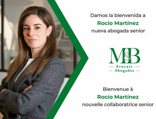 M&B Avocats / M&B Abogados renforce son équipe à Barcelone avec l’arrivée de Rocío Martínez, ancienne directrice juridique de CUPA Group