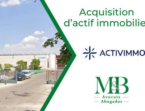 M&B Abogados conseille à nouveau ActivImmo en Espagne dans une opération d’investissement immobilier à Daganzo de Arriba (Madrid)