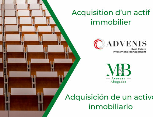 M&B Abogados conseille Advenis REIM pour son deuxième investissement immobilier dans le secteur de la formation