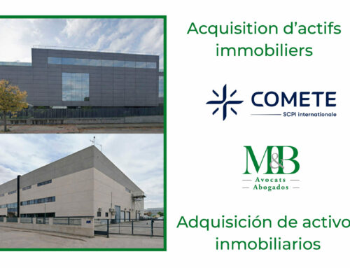 M&B Avocats / M&B Abogados aux côtés d’Alderan dans deux nouvelles acquisitions stratégiques en région madrilène